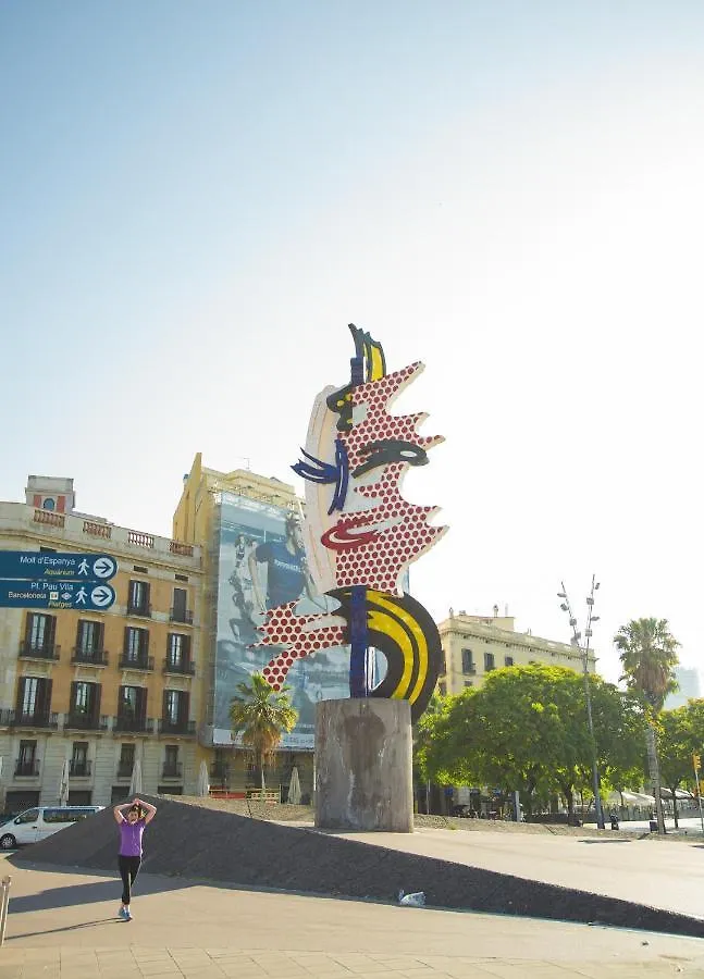 Penthouse With Rooftop Apartment In The Barceloneta - Barcelona